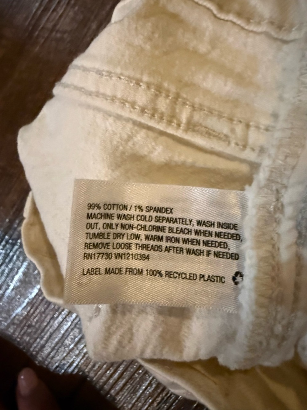 Universal Thread Cream Straight-Leg Distressed Jeans - Picture 5 of 7